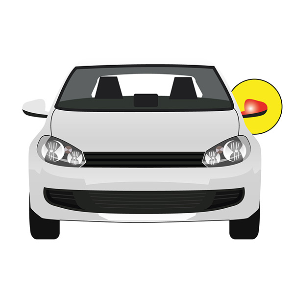 Espejo Retrovisor exterior izquierda - Eléctrico, Térmico, Imprimado